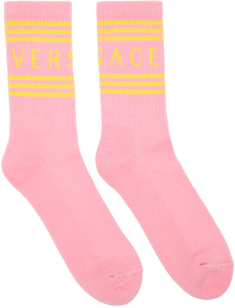 pink versace socks|versace socks for men.